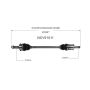 GSP NCV51011 07-13 Mitsubishi Outlander (2.4, 3.0) CV Axle Assembly  - Rear Left