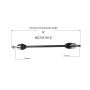 GSP NCV51012 Mitsubishi (2.0, 2.4 - FWD) CV Axle Assembly  - Front Right
