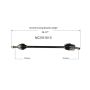 GSP NCV51013 Dodge, Mitsubishi, Plymouth CV Axle Assembly  - Front Left