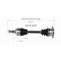 GSP NCV51020 2011 Mitsubishi Outlander Sport (FWD) CV Axle Assembly  - Front Right
