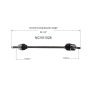 GSP NCV51028 Dodge, Hyundai, Mitsubishi, Plymouth... CV Axle Assembly  - Front Left