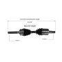 GSP NCV51029 Dodge, Mitsubishi (4WD) CV Axle Assembly  - Front Left