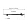 GSP NCV51031 Dodge, Eagle, Mitsubishi, Plymouth... CV Axle Assembly  - Front Left