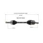 GSP NCV51032 Dodge, Eagle, Hyundai, Mitsubishi... CV Axle Assembly  - Front Right