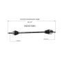 GSP NCV51061 Dodge, Eagle, Mitsubishi, Plymouth... CV Axle Assembly  - Front Left
