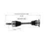 GSP NCV51130 01-06 Mitsubishi Montero CV Axle Assembly  - Front Right