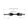 GSP NCV51131 Mitsubishi (3.0, 3.5) CV Axle Assembly  - Front Left