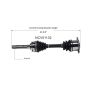GSP NCV51132 Mitsubishi (3.0, 3.5) CV Axle Assembly  - Front Right