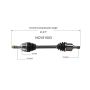 GSP NCV51503 97-04 Mitsubishi Diamante CV Axle Assembly  - Front Left