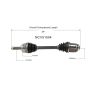 GSP NCV51504 97-03 Mitsubishi Diamante CV Axle Assembly  - Front Right
