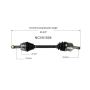 GSP NCV51505 Hyundai, Kia (2.0) CV Axle Assembly  - Front Left