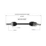 GSP NCV51507 Hyundai CV Axle Assembly  - Front Left