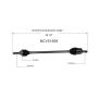 GSP NCV51508 Hyundai CV Axle Assembly  - Front Right