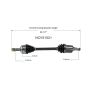 GSP NCV51521 05-09 Hyundai Tucson (2.7) CV Axle Assembly  - Front Left