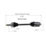 GSP NCV51522 Hyundai, Kia (2.0, 2.7 - 4WD/AWD/FWD) CV Axle Assembly  - Front Right