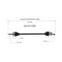 GSP NCV51526 Dodge, Mitsubishi (2.4) CV Axle Assembly  - Front Right