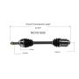 GSP NCV51530 Chrysler, Dodge, Mitsubishi (3.0) CV Axle Assembly  - Front Right