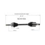 GSP NCV51534 04-06 Mitsubishi Lancer (2.4) CV Axle Assembly  - Front Left