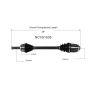 GSP NCV51535 04-06 Mitsubishi Lancer (2.4) CV Axle Assembly  - Front Right