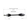 GSP NCV51541 03-06 Mitsubishi Lancer (2.0) CV Axle Assembly  - Front Right