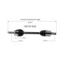 GSP NCV51542 04-11 Mitsubishi Endeavor (FWD) CV Axle Assembly  - Front Left