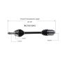 GSP NCV51543 04-11 Mitsubishi Endeavor (FWD) CV Axle Assembly  - Front Right