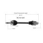 GSP NCV51544 08-11 Mitsubishi Endeavor (AWD) CV Axle Assembly  - Front Left