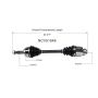 GSP NCV51546 03-06 Mitsubishi Outlander (AWD) CV Axle Assembly  - Front Left