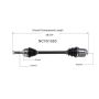 GSP NCV51553 03-06 Mitsubishi Outlander (FWD) CV Axle Assembly  - Front Right
