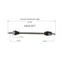 GSP NCV51571 Mitsubishi CV Axle Assembly  - Front Left