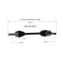 GSP NCV51572 Mitsubishi CV Axle Assembly  - Front Right