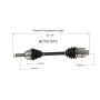 GSP NCV51573 Eagle, Mitsubishi, Plymouth CV Axle Assembly  - Front Left
