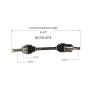 GSP NCV51574 Eagle, Mitsubishi (AWD) CV Axle Assembly  - Front Right