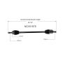GSP NCV51575 Eagle, Mitsubishi (FWD) CV Axle Assembly  - Front Left