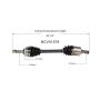 GSP NCV51578 Eagle, Mitsubishi (FWD) CV Axle Assembly  - Front Right