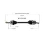 GSP NCV51593 04-09 Mitsubishi Galant CV Axle Assembly  - Front Left