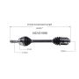 GSP NCV51596 Mitsubishi (3.8) CV Axle Assembly  - Front Right