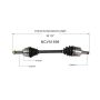 GSP NCV51598 Eagle, Mitsubishi (AWD) CV Axle Assembly  - Front Right