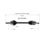 GSP NCV51600 Mitsubishi (2.4) CV Axle Assembly  - Front Left