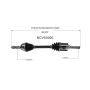 GSP NCV53000 Nissan (AWD) CV Axle Assembly  - Front Left