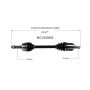 GSP NCV53005 Nissan CV Axle Assembly  - Front Left