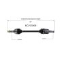 GSP NCV53009 Nissan CV Axle Assembly  - Front Left