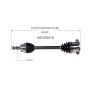 GSP NCV53010 05-12 Nissan Pathfinder (4.0) CV Axle Assembly  - Rear