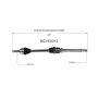 GSP NCV53013 07-12 Nissan Sentra CV Axle Assembly  - Front Right