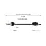GSP NCV53020 Nissan CV Axle Assembly  - Rear