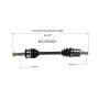 GSP NCV53021 Nissan (Coupe) CV Axle Assembly  - Front Left