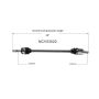 GSP NCV53022 Nissan (Coupe) CV Axle Assembly  - Front Right