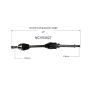 GSP NCV53027 Nissan (FWD) CV Axle Assembly  - Front Right