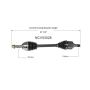 GSP NCV53028 11-17 Nissan Juke (FWD) CV Axle Assembly  - Front Left