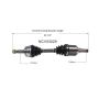 GSP NCV53029 86-88 Nissan Stanza (Wagon) CV Axle Assembly  - Front Left